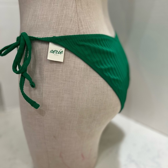 Aerie Emerald Bikini Set. size L bathing suit underwear and size M top - Picture 6 of 14